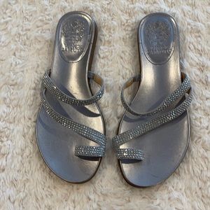 New Vince Camino Sandals in Pewter